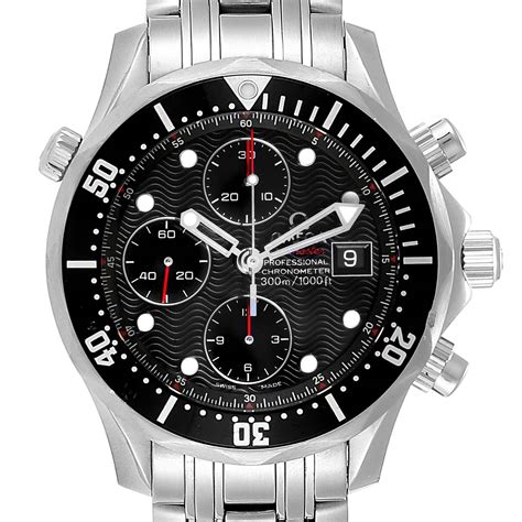 omega seamaster chronograph black.